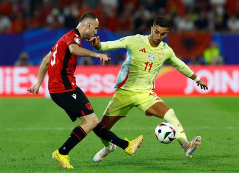 Spain show depth to beat Albania and complete perfect group stage.